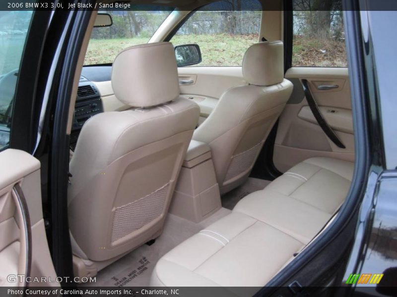 Jet Black / Sand Beige 2006 BMW X3 3.0i