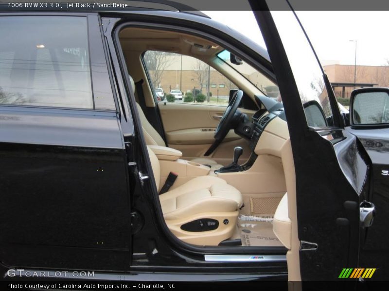 Jet Black / Sand Beige 2006 BMW X3 3.0i