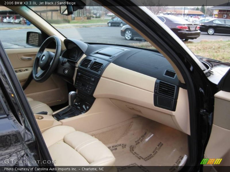 Jet Black / Sand Beige 2006 BMW X3 3.0i