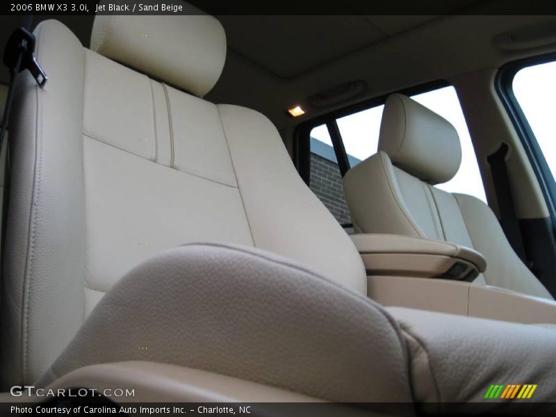Jet Black / Sand Beige 2006 BMW X3 3.0i