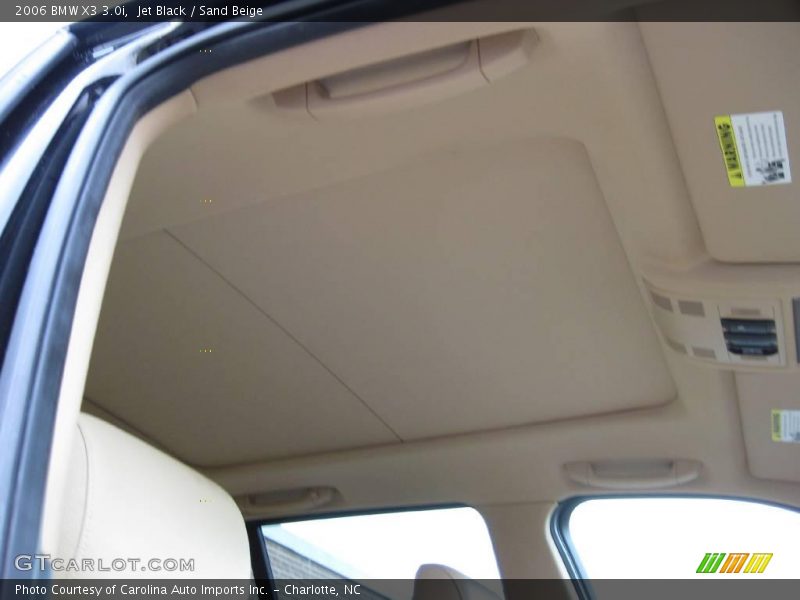 Jet Black / Sand Beige 2006 BMW X3 3.0i