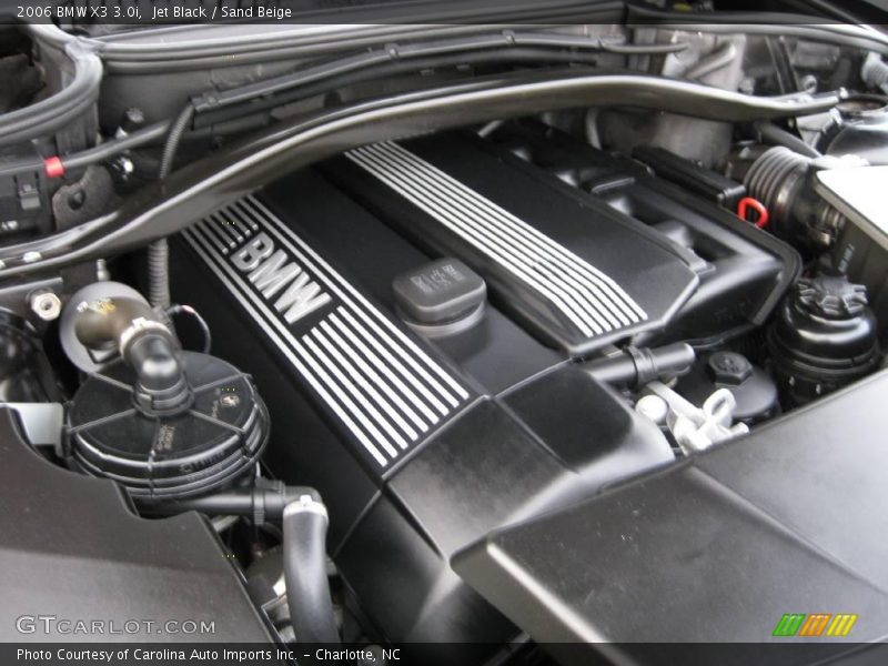 Jet Black / Sand Beige 2006 BMW X3 3.0i