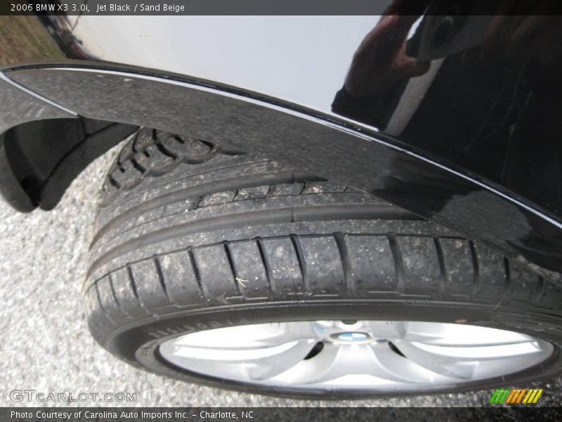 Jet Black / Sand Beige 2006 BMW X3 3.0i