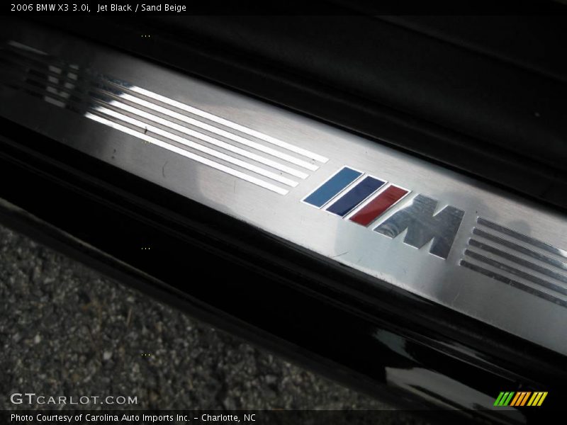 Jet Black / Sand Beige 2006 BMW X3 3.0i