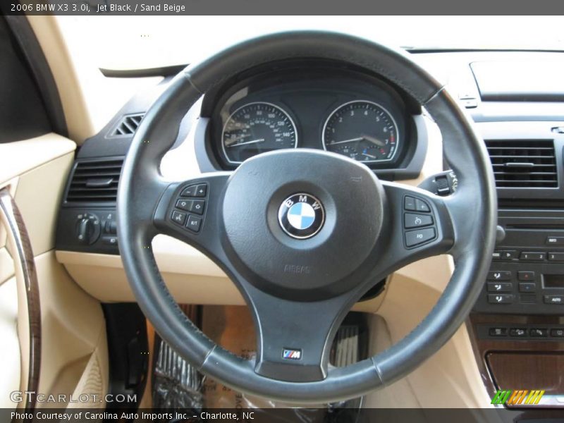 Jet Black / Sand Beige 2006 BMW X3 3.0i