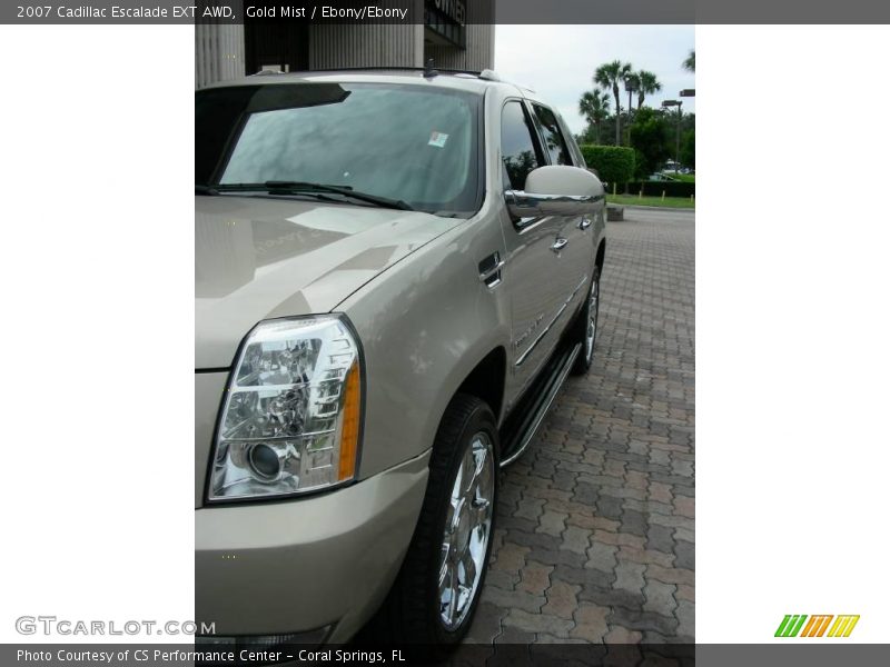 Gold Mist / Ebony/Ebony 2007 Cadillac Escalade EXT AWD