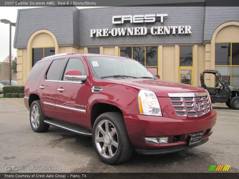 Red-E / Ebony/Ebony 2007 Cadillac Escalade AWD