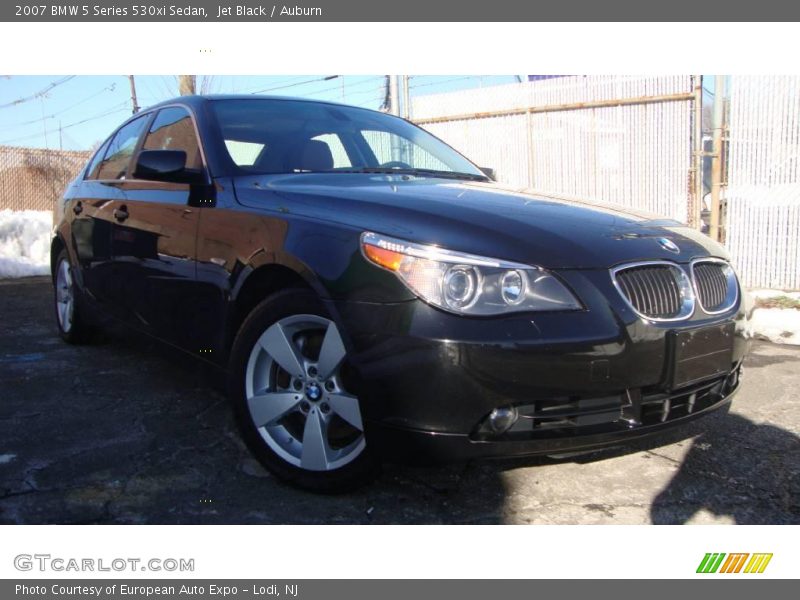 Jet Black / Auburn 2007 BMW 5 Series 530xi Sedan