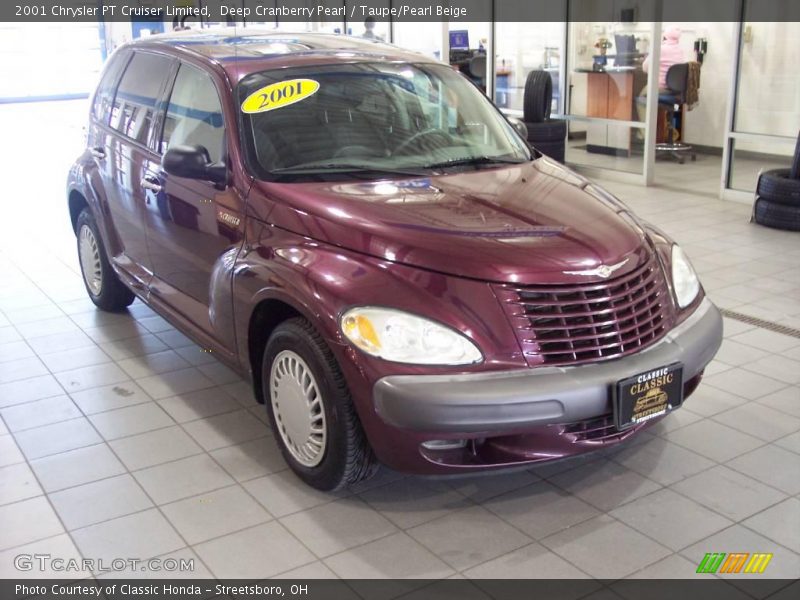 Deep Cranberry Pearl / Taupe/Pearl Beige 2001 Chrysler PT Cruiser Limited