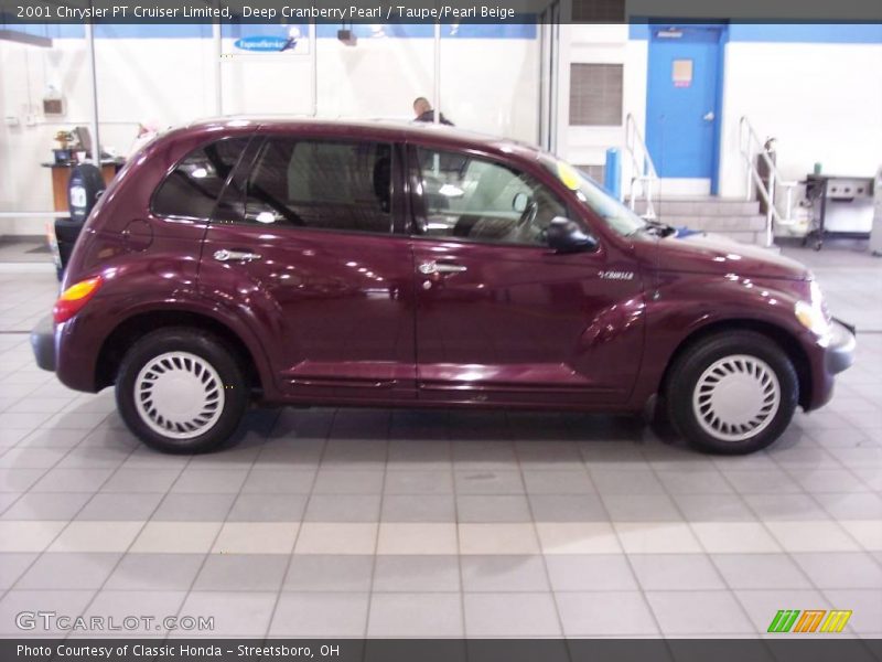 Deep Cranberry Pearl / Taupe/Pearl Beige 2001 Chrysler PT Cruiser Limited