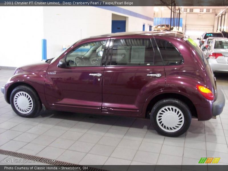 Deep Cranberry Pearl / Taupe/Pearl Beige 2001 Chrysler PT Cruiser Limited