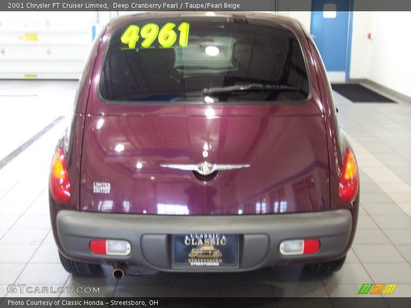 Deep Cranberry Pearl / Taupe/Pearl Beige 2001 Chrysler PT Cruiser Limited