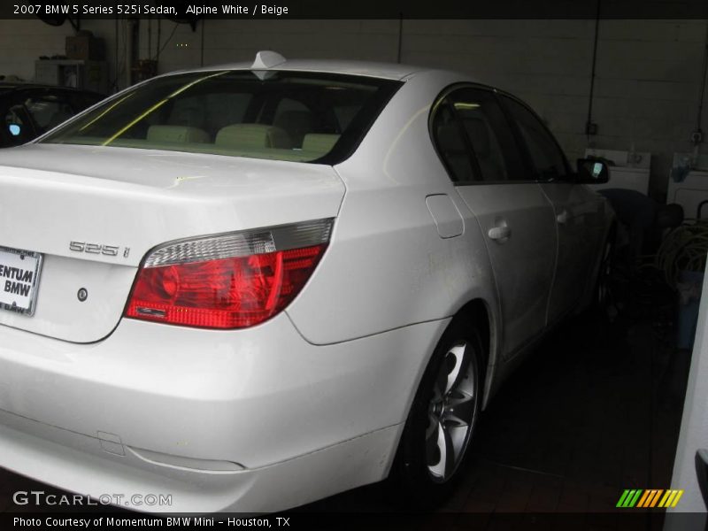 Alpine White / Beige 2007 BMW 5 Series 525i Sedan