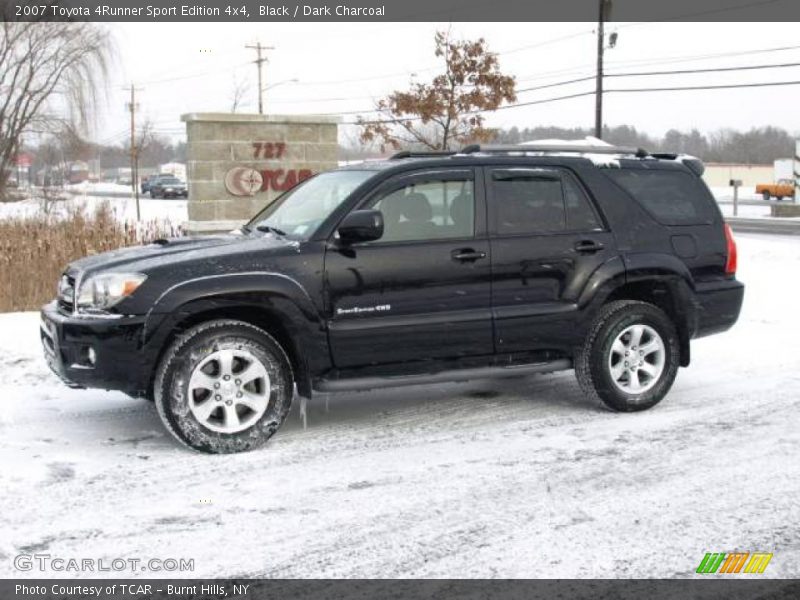 Black / Dark Charcoal 2007 Toyota 4Runner Sport Edition 4x4
