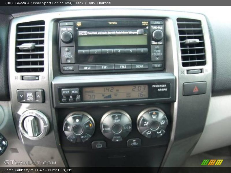 Black / Dark Charcoal 2007 Toyota 4Runner Sport Edition 4x4