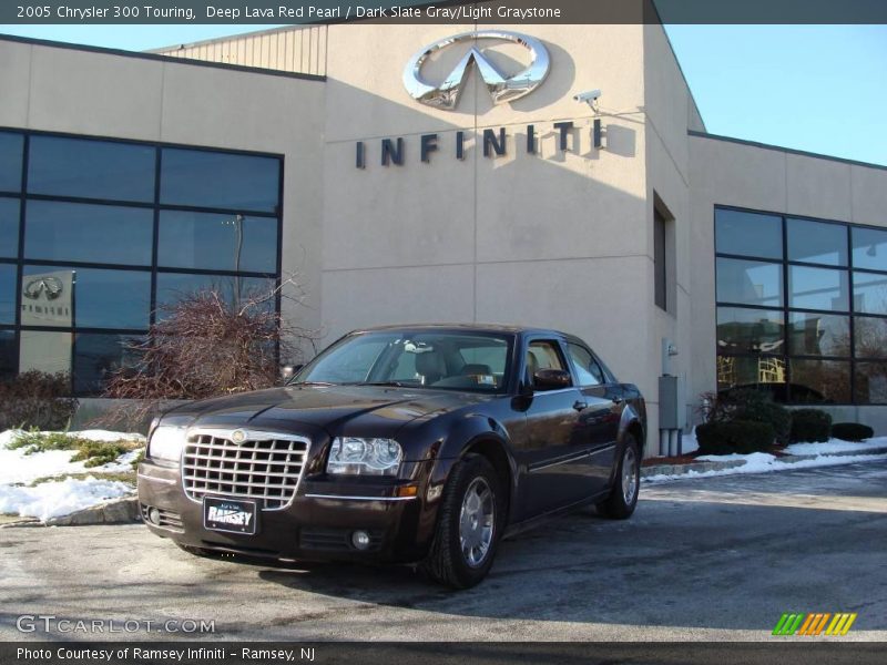 Deep Lava Red Pearl / Dark Slate Gray/Light Graystone 2005 Chrysler 300 Touring