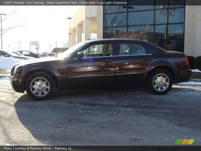 Deep Lava Red Pearl / Dark Slate Gray/Light Graystone 2005 Chrysler 300 Touring