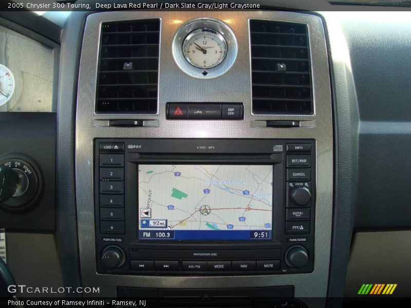 Deep Lava Red Pearl / Dark Slate Gray/Light Graystone 2005 Chrysler 300 Touring