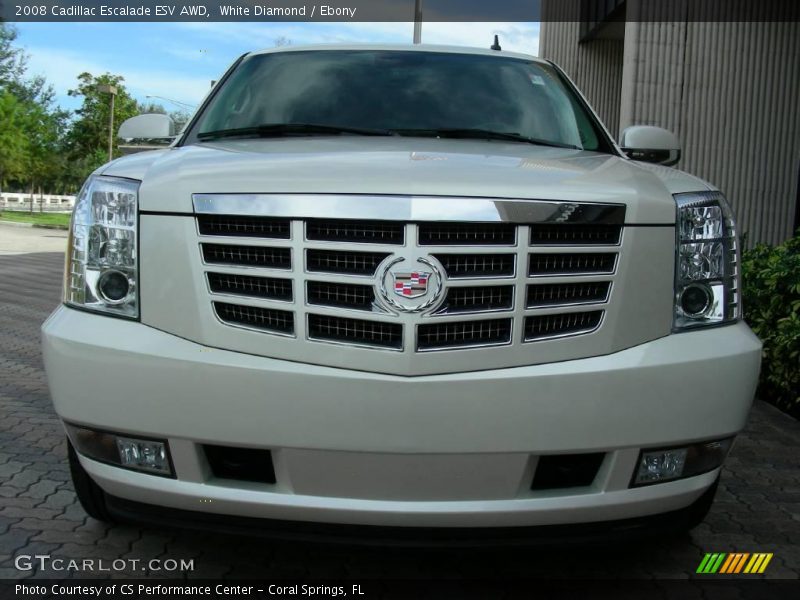 White Diamond / Ebony 2008 Cadillac Escalade ESV AWD