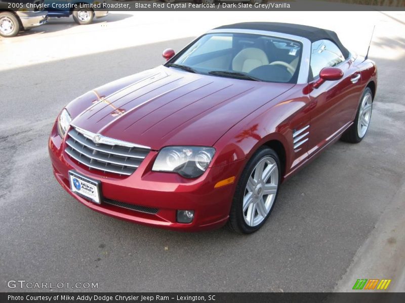 Blaze Red Crystal Pearlcoat / Dark Slate Grey/Vanilla 2005 Chrysler Crossfire Limited Roadster