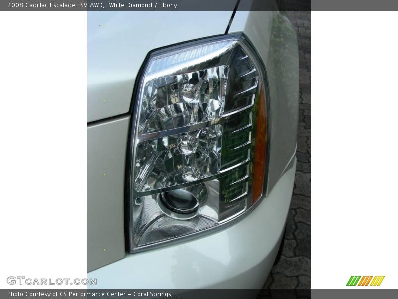 White Diamond / Ebony 2008 Cadillac Escalade ESV AWD