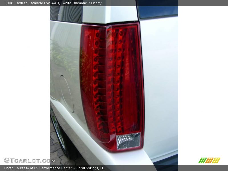 White Diamond / Ebony 2008 Cadillac Escalade ESV AWD