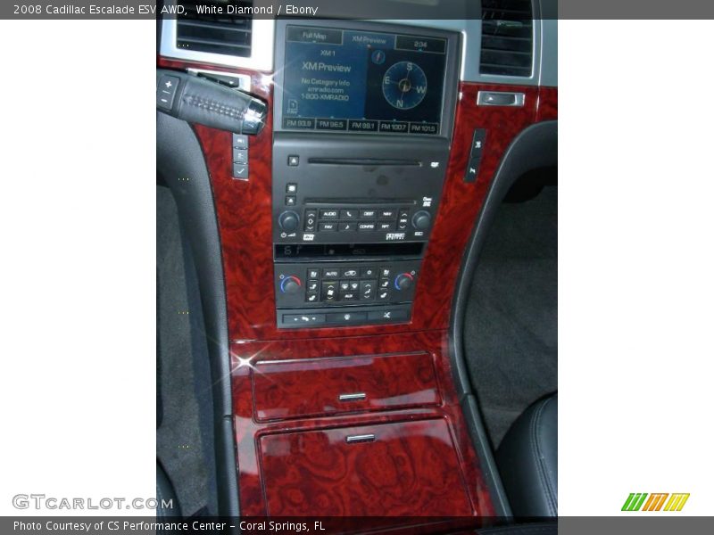 White Diamond / Ebony 2008 Cadillac Escalade ESV AWD