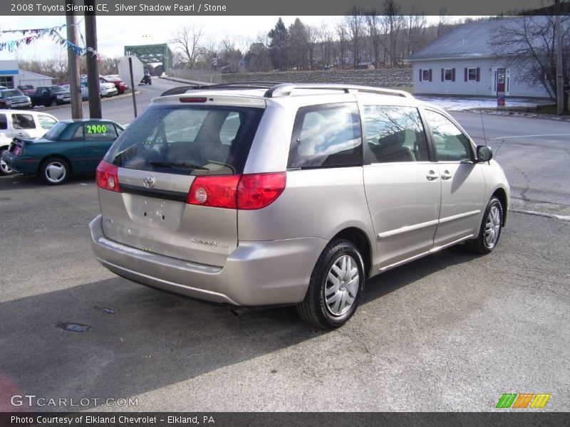 Silver Shadow Pearl / Stone 2008 Toyota Sienna CE