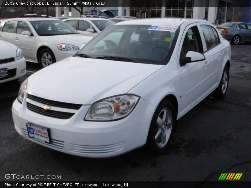 Summit White / Gray 2009 Chevrolet Cobalt LT Sedan
