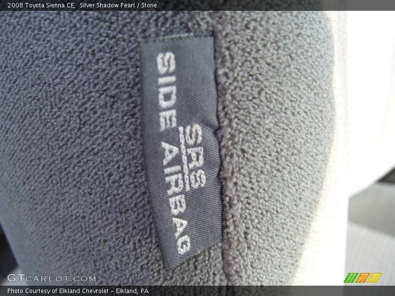 Silver Shadow Pearl / Stone 2008 Toyota Sienna CE
