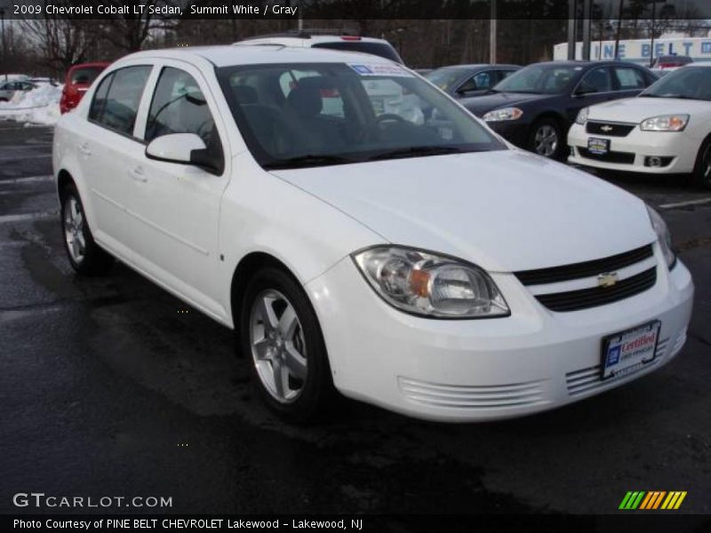 Summit White / Gray 2009 Chevrolet Cobalt LT Sedan