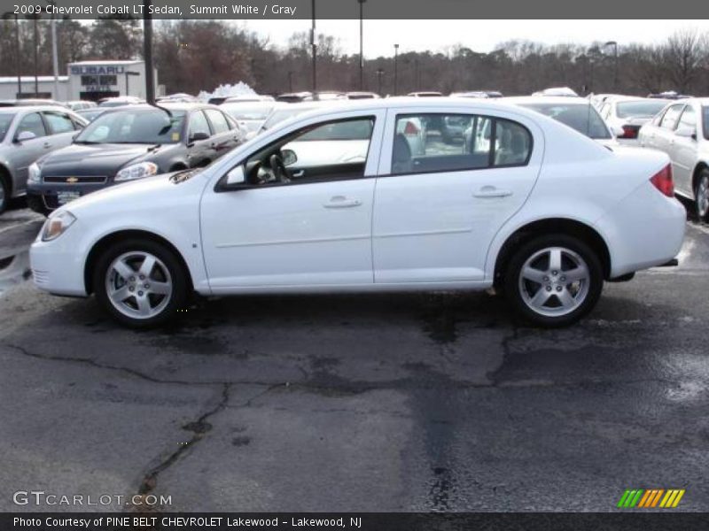Summit White / Gray 2009 Chevrolet Cobalt LT Sedan