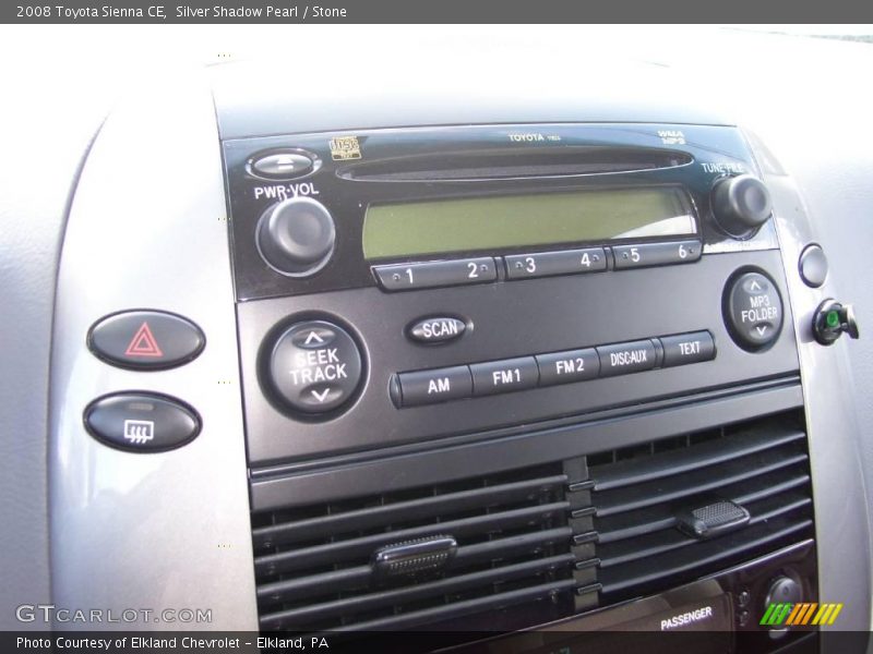 Silver Shadow Pearl / Stone 2008 Toyota Sienna CE