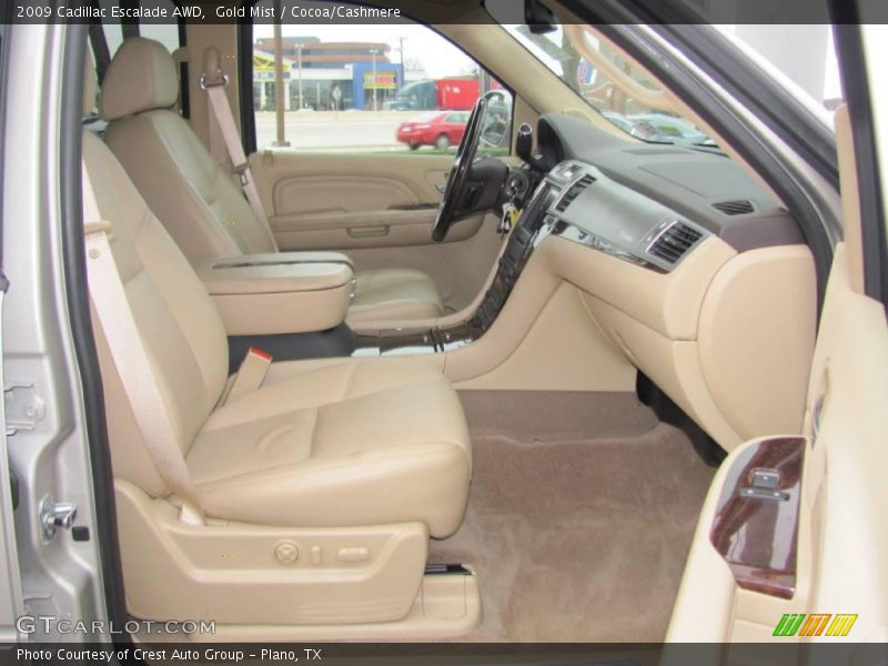 Gold Mist / Cocoa/Cashmere 2009 Cadillac Escalade AWD