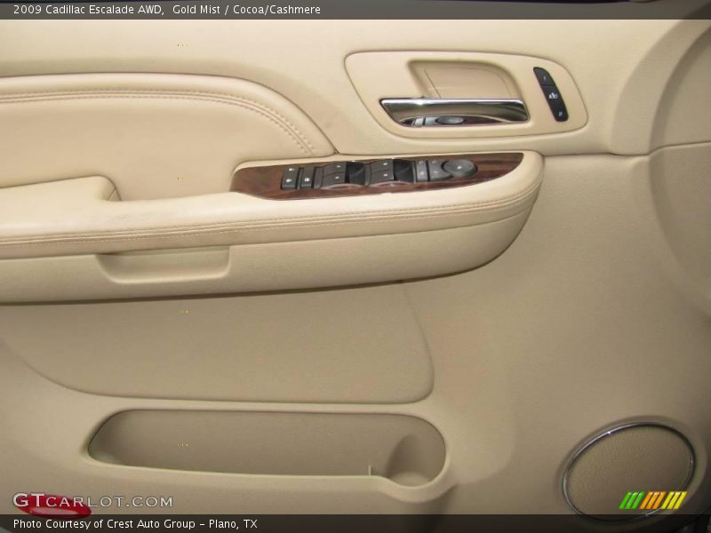 Gold Mist / Cocoa/Cashmere 2009 Cadillac Escalade AWD