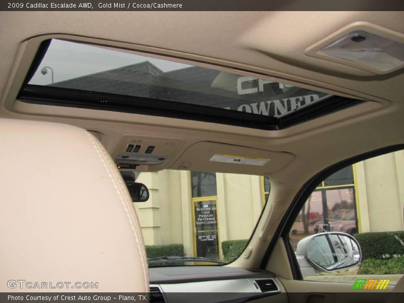 Gold Mist / Cocoa/Cashmere 2009 Cadillac Escalade AWD