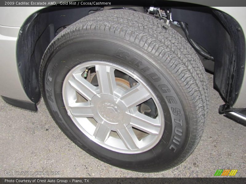 Gold Mist / Cocoa/Cashmere 2009 Cadillac Escalade AWD