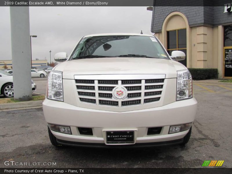 White Diamond / Ebony/Ebony 2009 Cadillac Escalade AWD