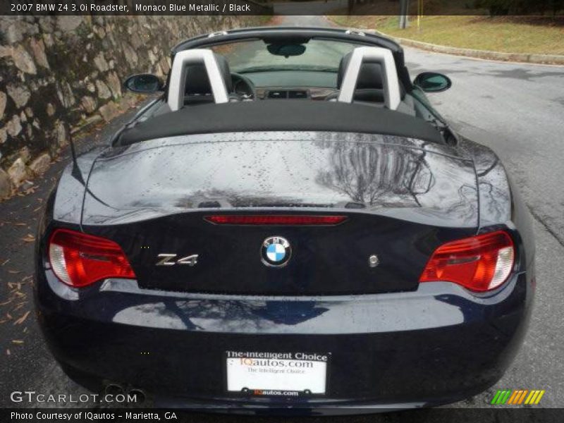 Monaco Blue Metallic / Black 2007 BMW Z4 3.0i Roadster