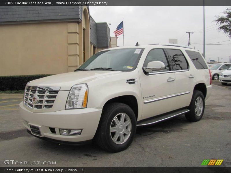 White Diamond / Ebony/Ebony 2009 Cadillac Escalade AWD