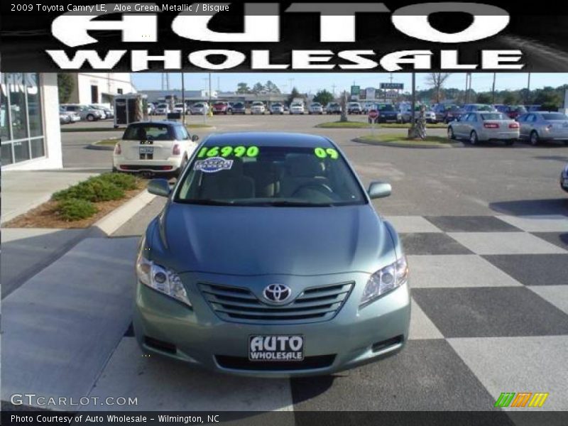 Aloe Green Metallic / Bisque 2009 Toyota Camry LE