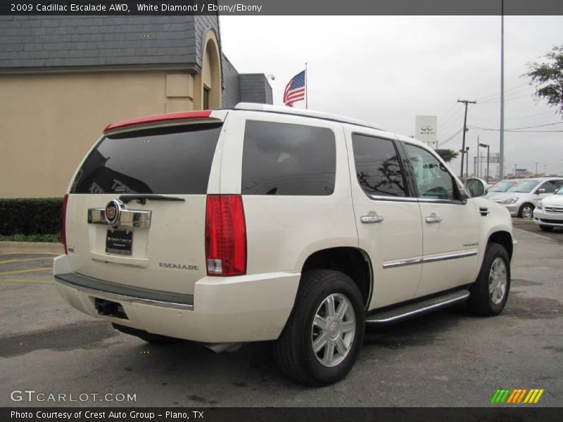 White Diamond / Ebony/Ebony 2009 Cadillac Escalade AWD