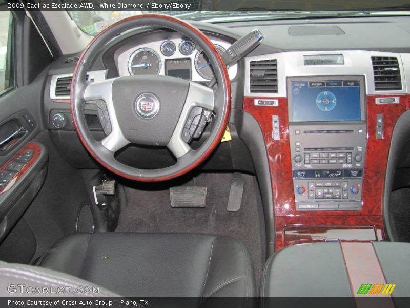 White Diamond / Ebony/Ebony 2009 Cadillac Escalade AWD