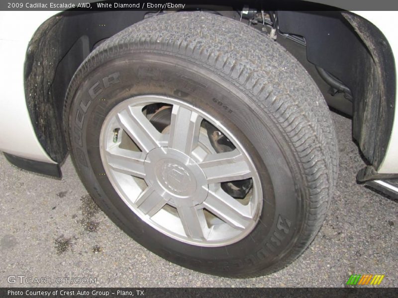 White Diamond / Ebony/Ebony 2009 Cadillac Escalade AWD
