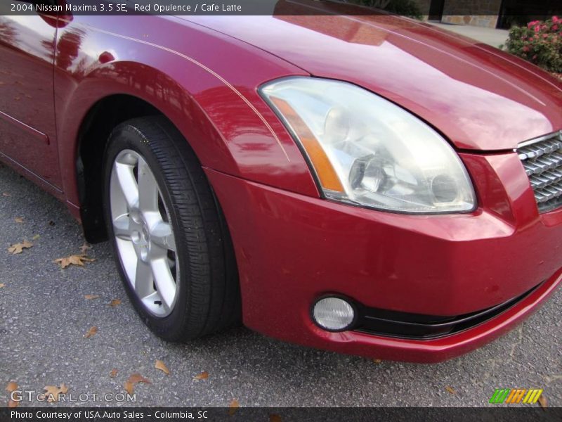 Red Opulence / Cafe Latte 2004 Nissan Maxima 3.5 SE