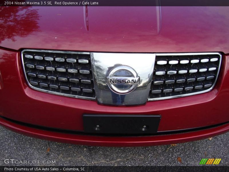 Red Opulence / Cafe Latte 2004 Nissan Maxima 3.5 SE