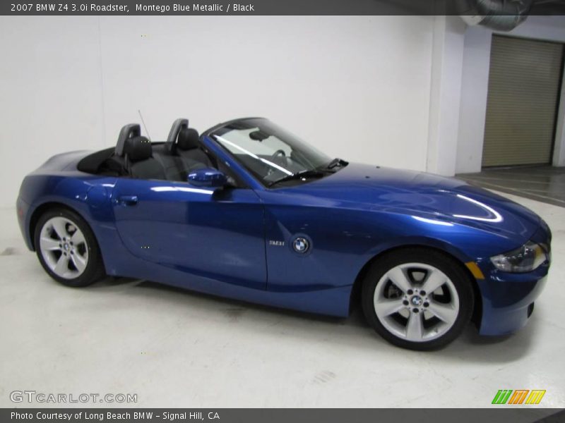 Montego Blue Metallic / Black 2007 BMW Z4 3.0i Roadster