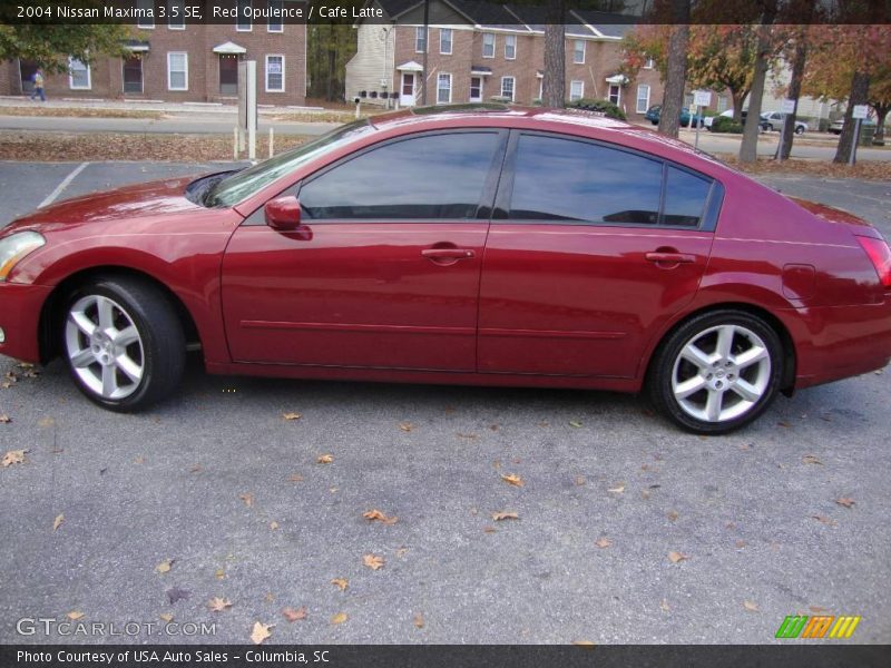 Red Opulence / Cafe Latte 2004 Nissan Maxima 3.5 SE