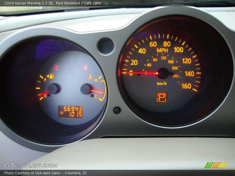 Red Opulence / Cafe Latte 2004 Nissan Maxima 3.5 SE