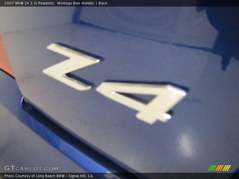 Montego Blue Metallic / Black 2007 BMW Z4 3.0i Roadster